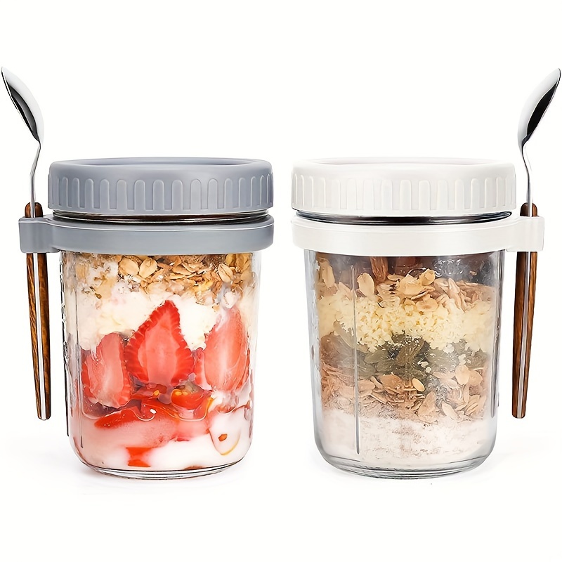 Overnight Oat Jar - Стеклянная чашка для овсяных пластин, 1