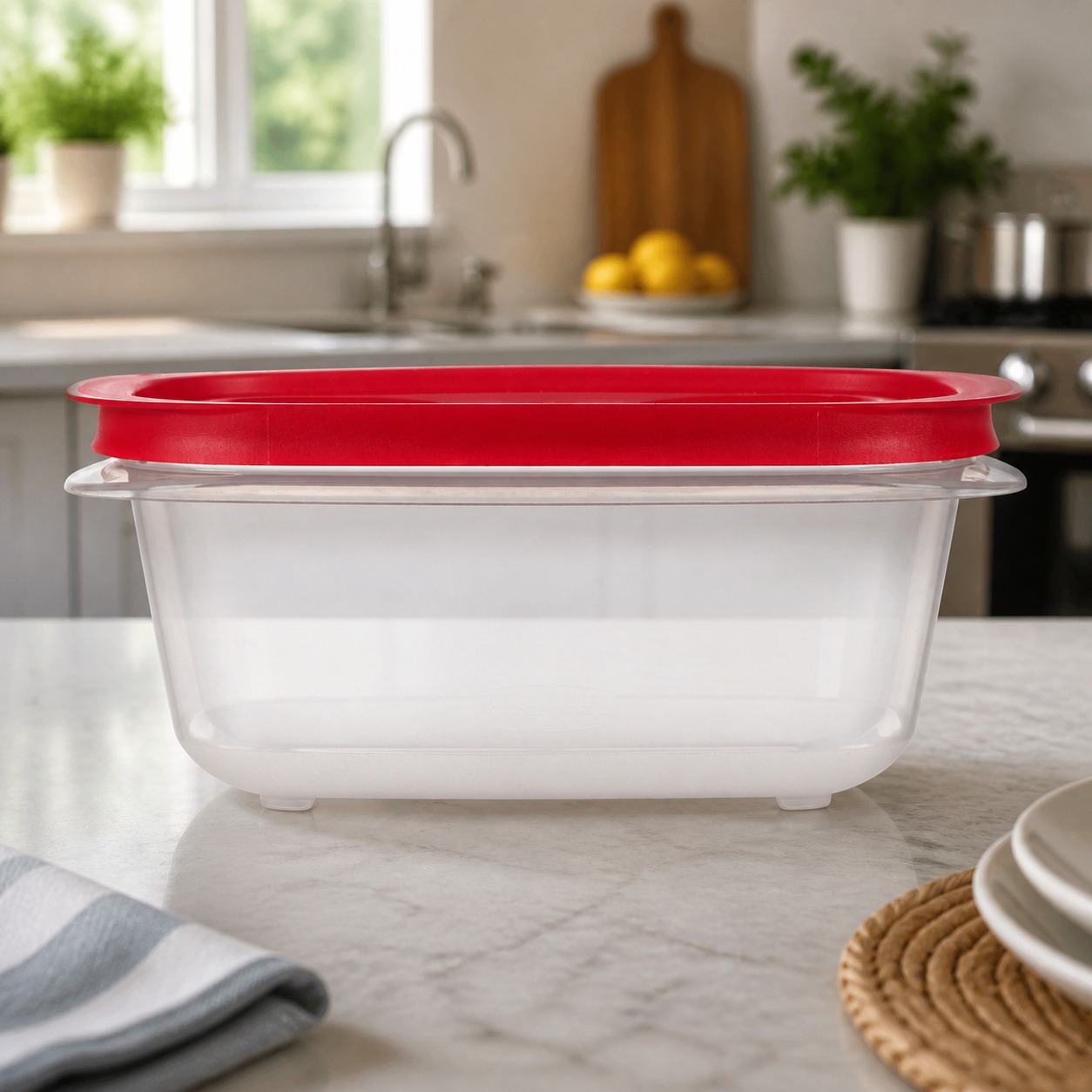 Meal Prep Easy - Красный прямоугольный контейнер для хранения продуктов