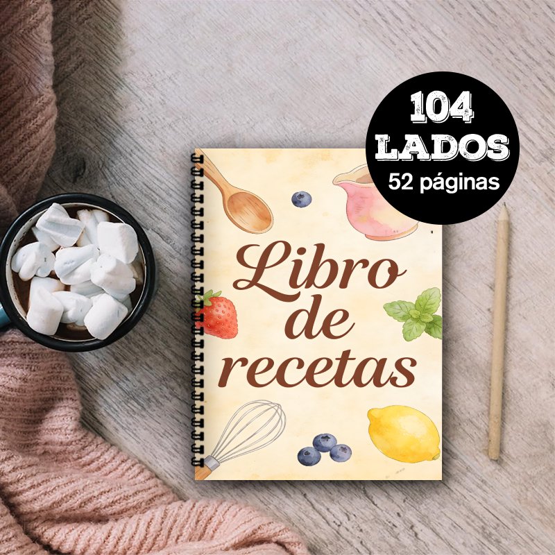 Meal Prep Book - Книга рецептов на испанском языке формата