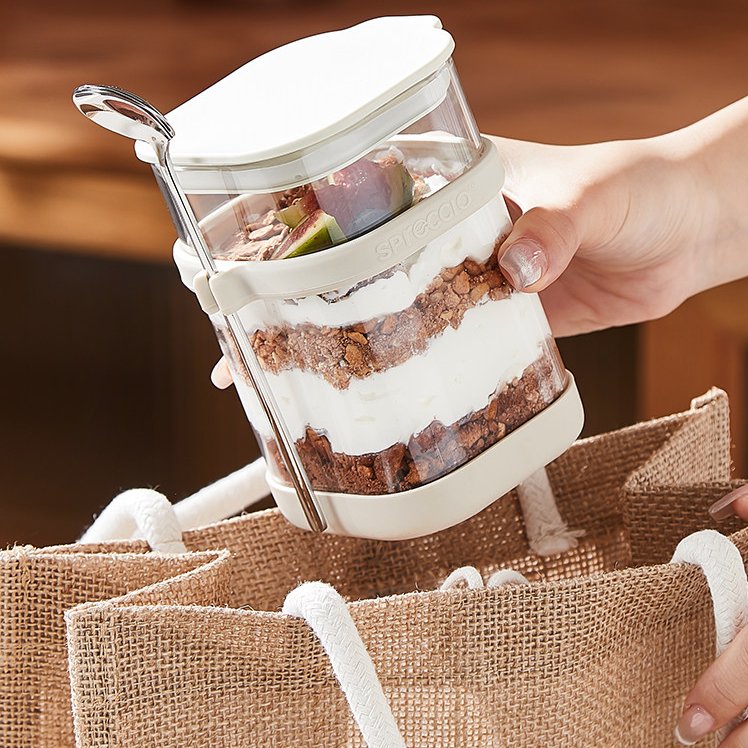 Overnight Oat Jar - Стеклянная чашка для овсянки на ночь