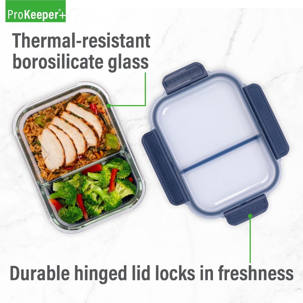 Meal Prep Glass Containers Oven Safe - Набор контейнеров для еды из высококачественного