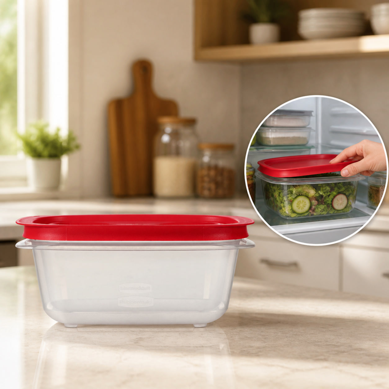 Meal Prep Easy - Прямоугольный контейнер для хранения продуктов объемом