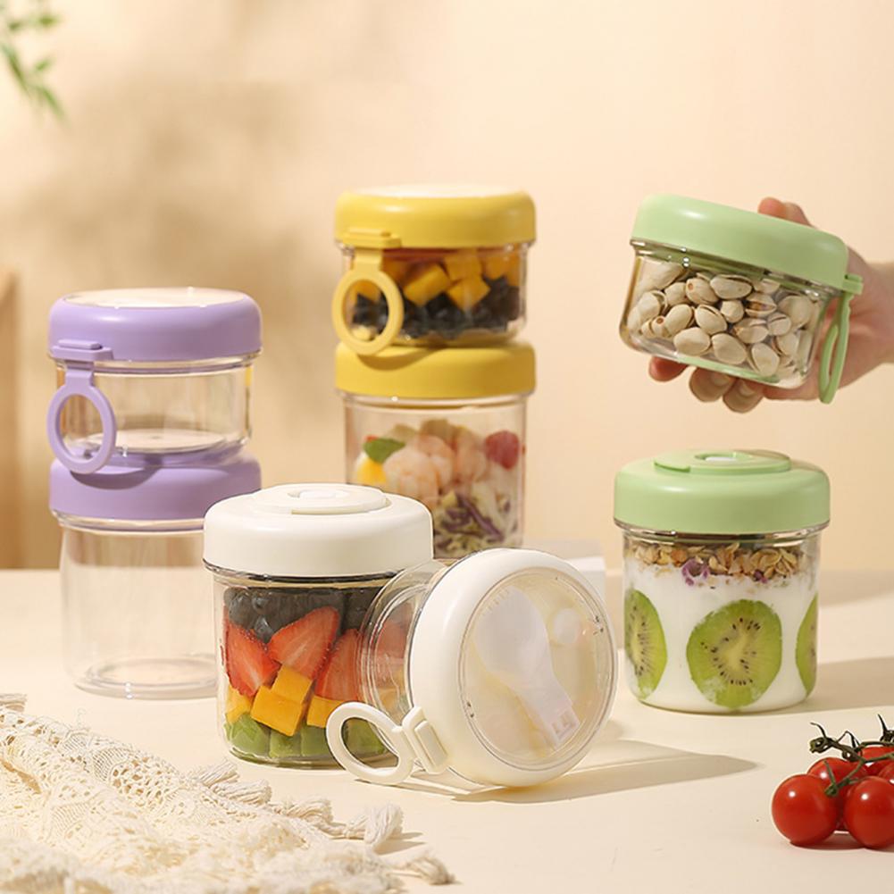Meal Prep Overnight Oats - Портативная чашка для завтрака, многофункциональный прозрачный