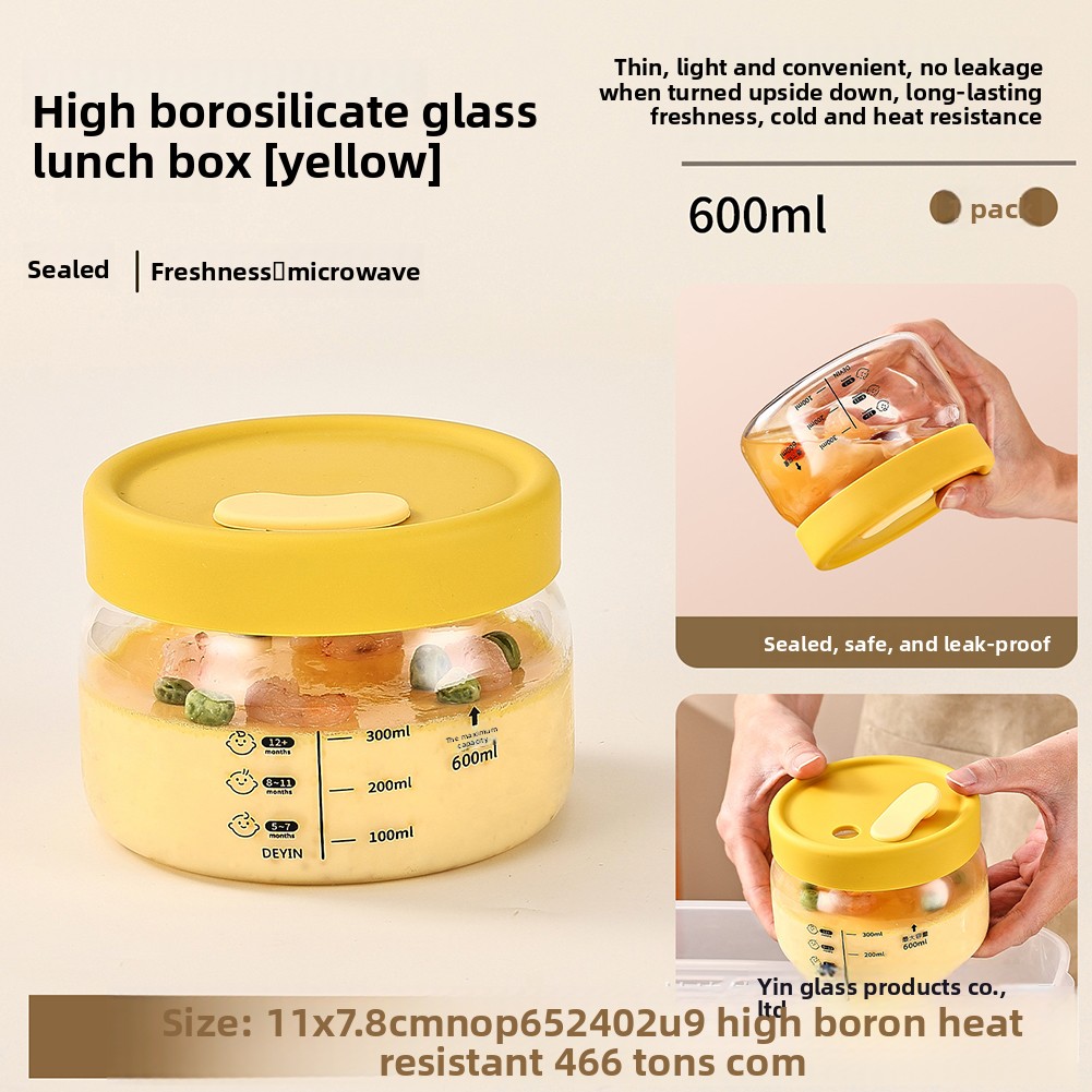 Meal Prep Glass Containers Oven Safe - Стеклянный контейнер для хранения продуктов, герметичная