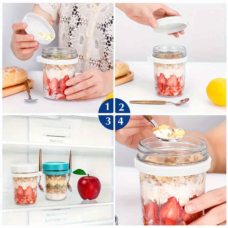 Стеклянная чашка для овсяных п – обзор и цена Overnight Oat Jar