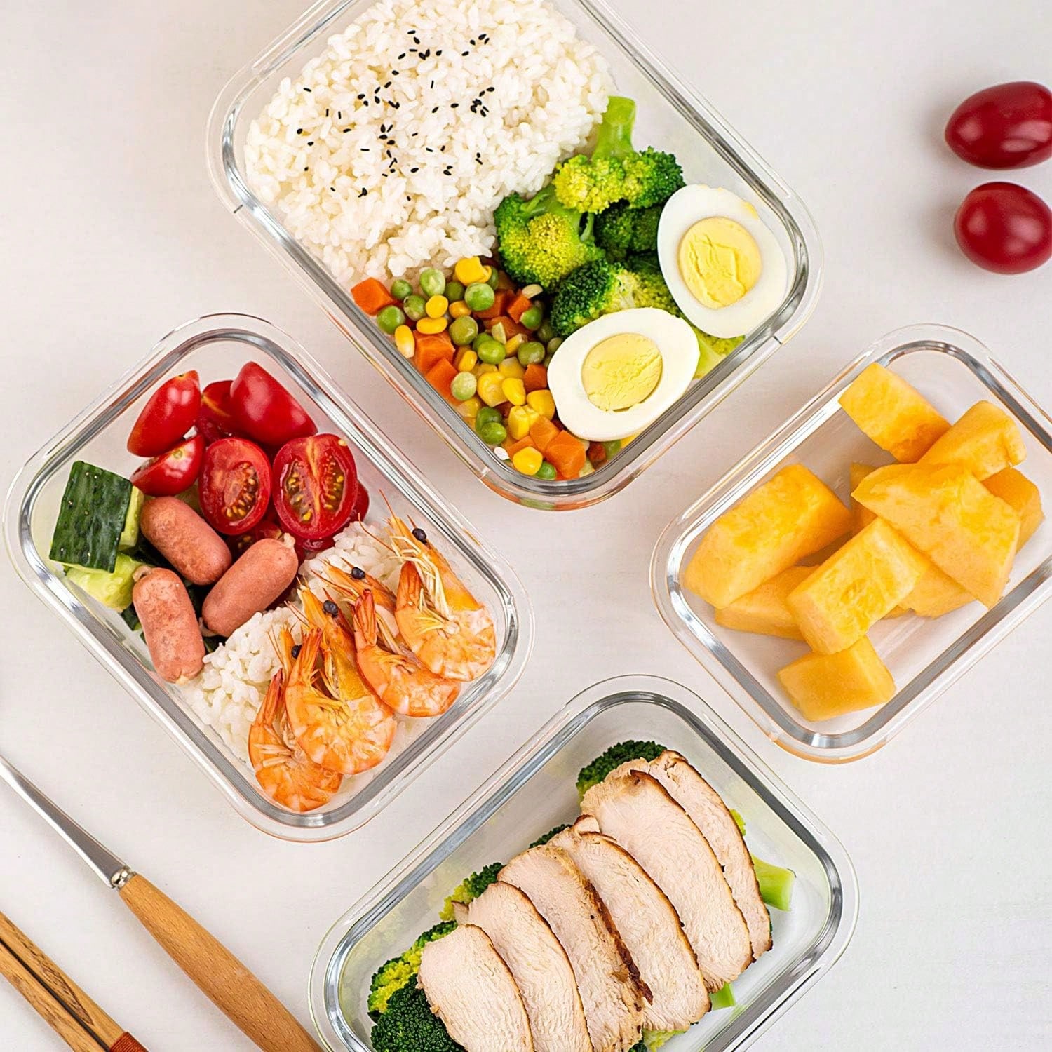 Набор из 10 стеклянных контейн – обзор и цена Meal Prep Glass Containers Oven Safe