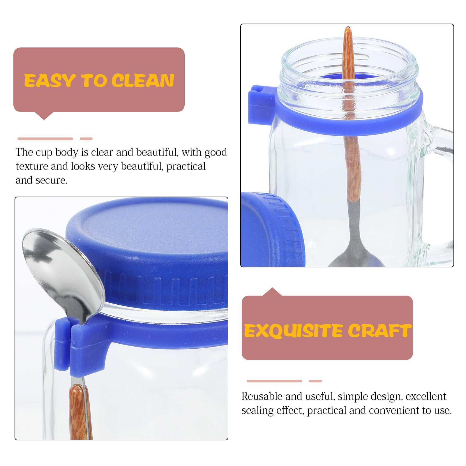 1 комплект стеклянных банок дл – обзор и цена Overnight Oat Jar