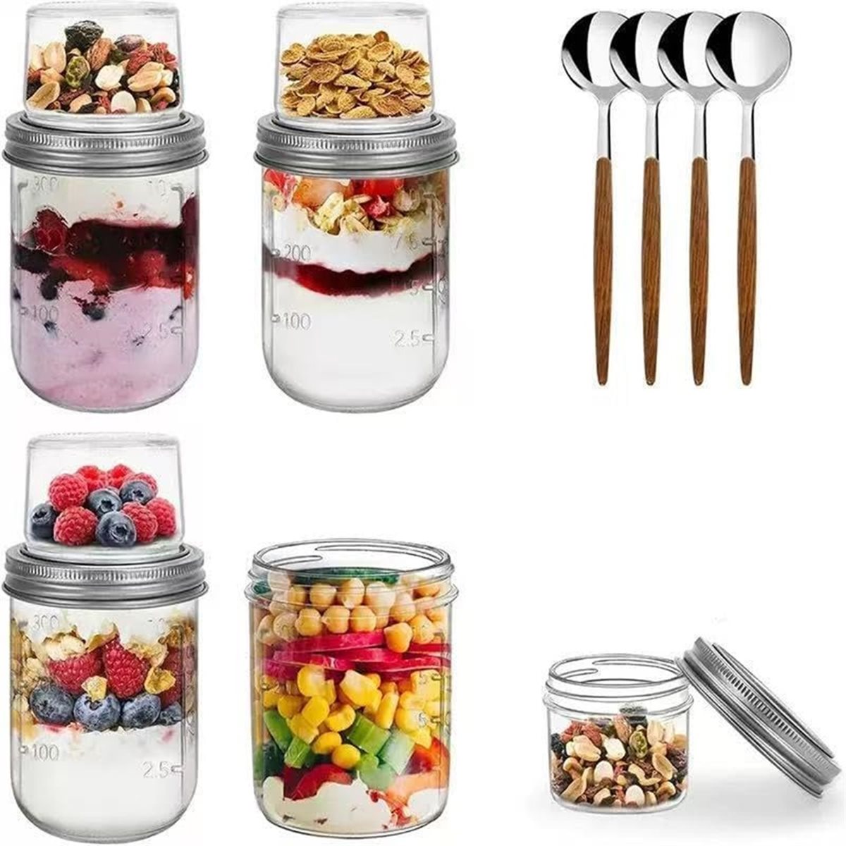 Контейнеры BAAE для овсянки на – обзор и цена Meal Prep Overnight Oats