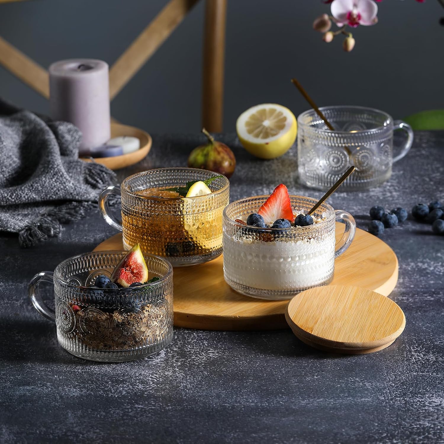 Набор из 4 винтажных кофейных  – обзор и цена Overnight Oat Jar