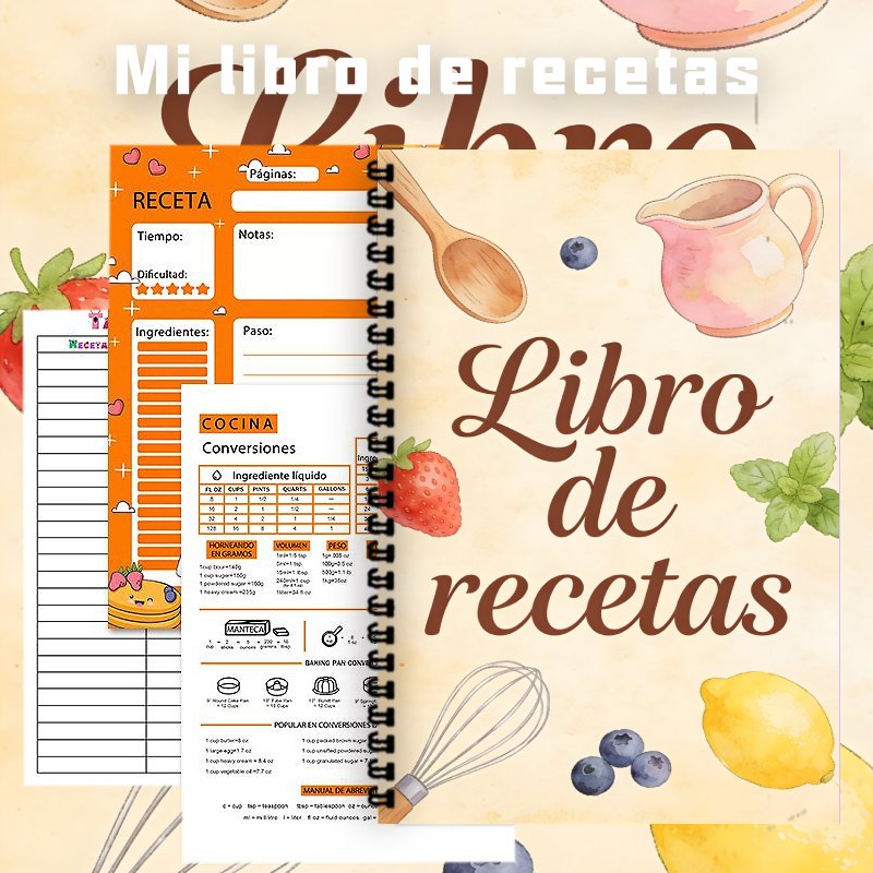 Книга рецептов на испанском яз – обзор и цена Meal Prep Book
