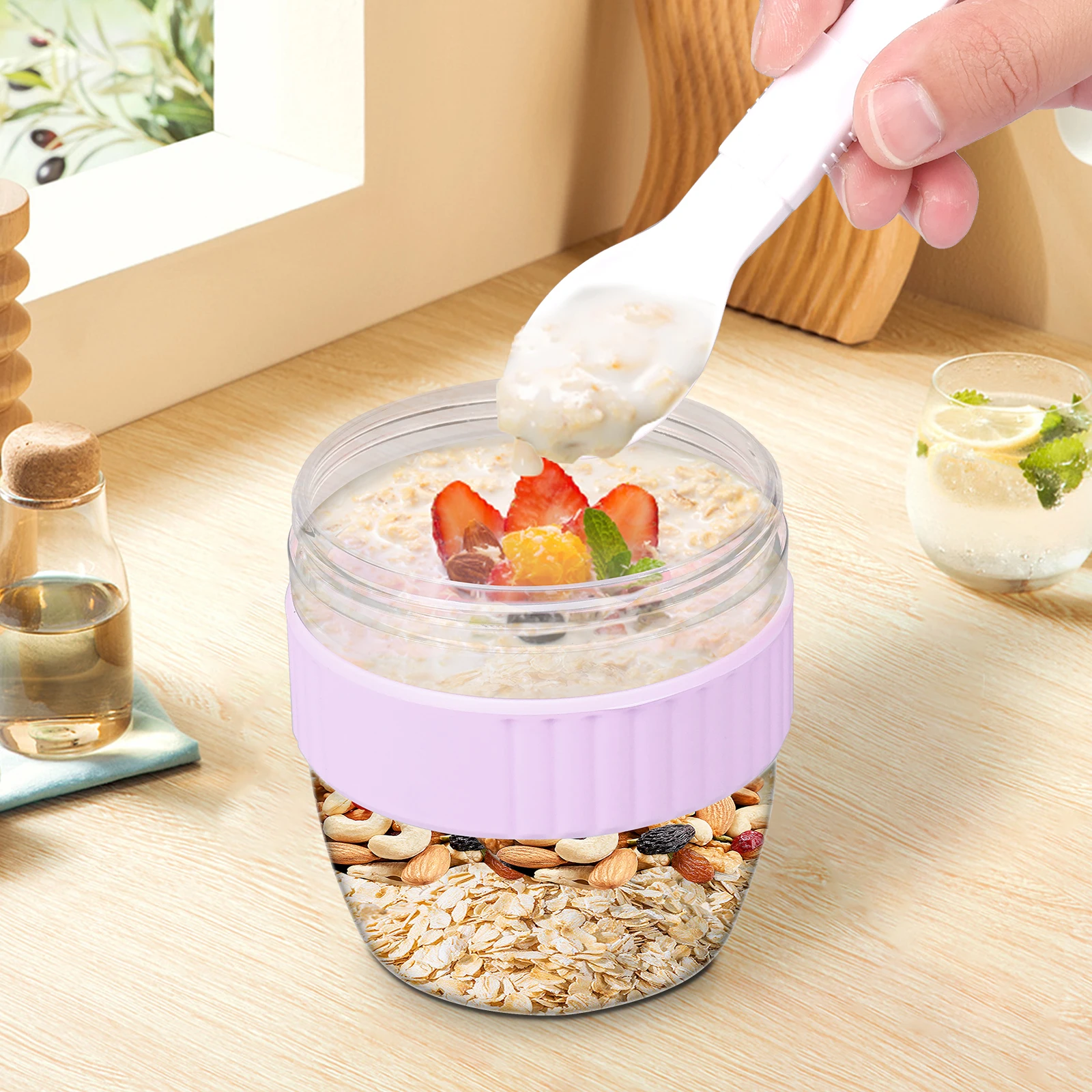Двухслойный контейнер для овся – обзор и цена Meal Prep Overnight Oats