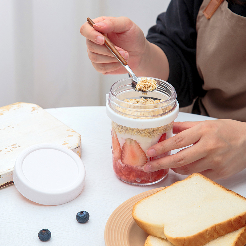Стеклянная банка для овсянки н – обзор и цена Overnight Oat Jar