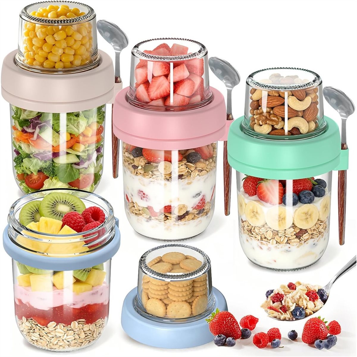 Легкие контейнеры для овсянки  – обзор и цена Overnight Oat Jar