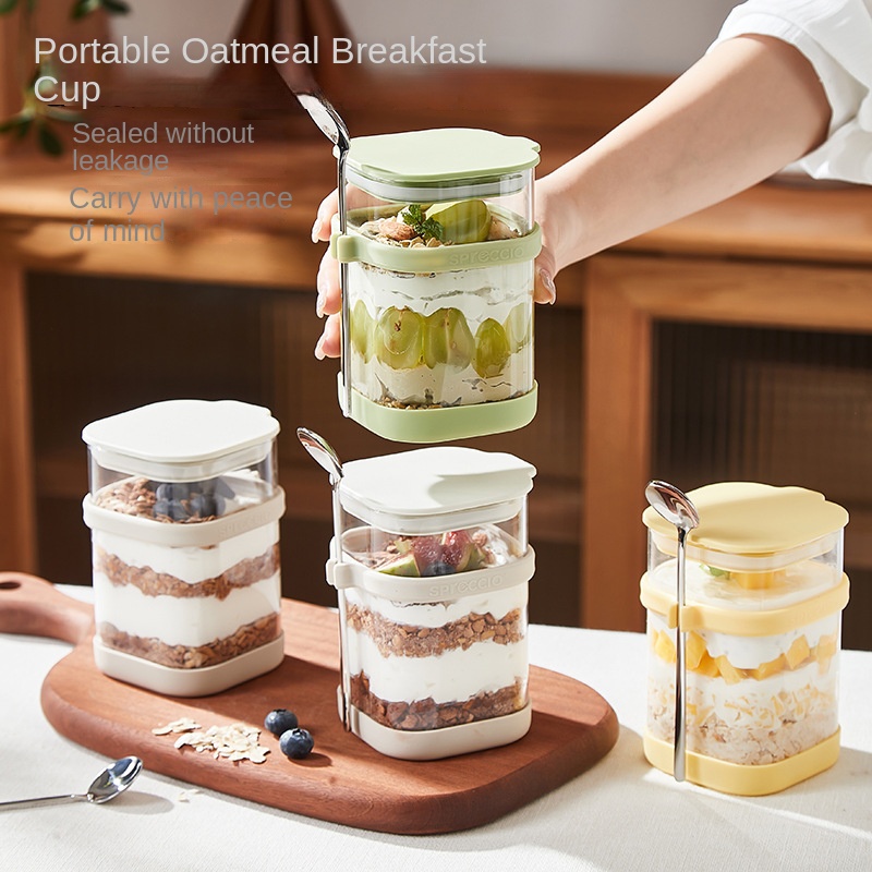Стеклянная чашка для овсянки н – обзор и цена Overnight Oat Jar