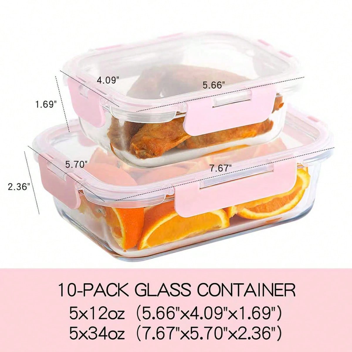 Набор из 10 стеклянных контейн – обзор и цена Meal Prep Glass Containers Oven Safe
