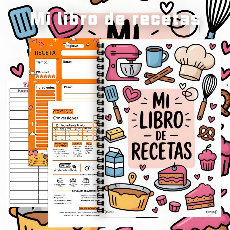 Блокнот для рецептов A5 на спи – обзор и цена Meal Prep Book